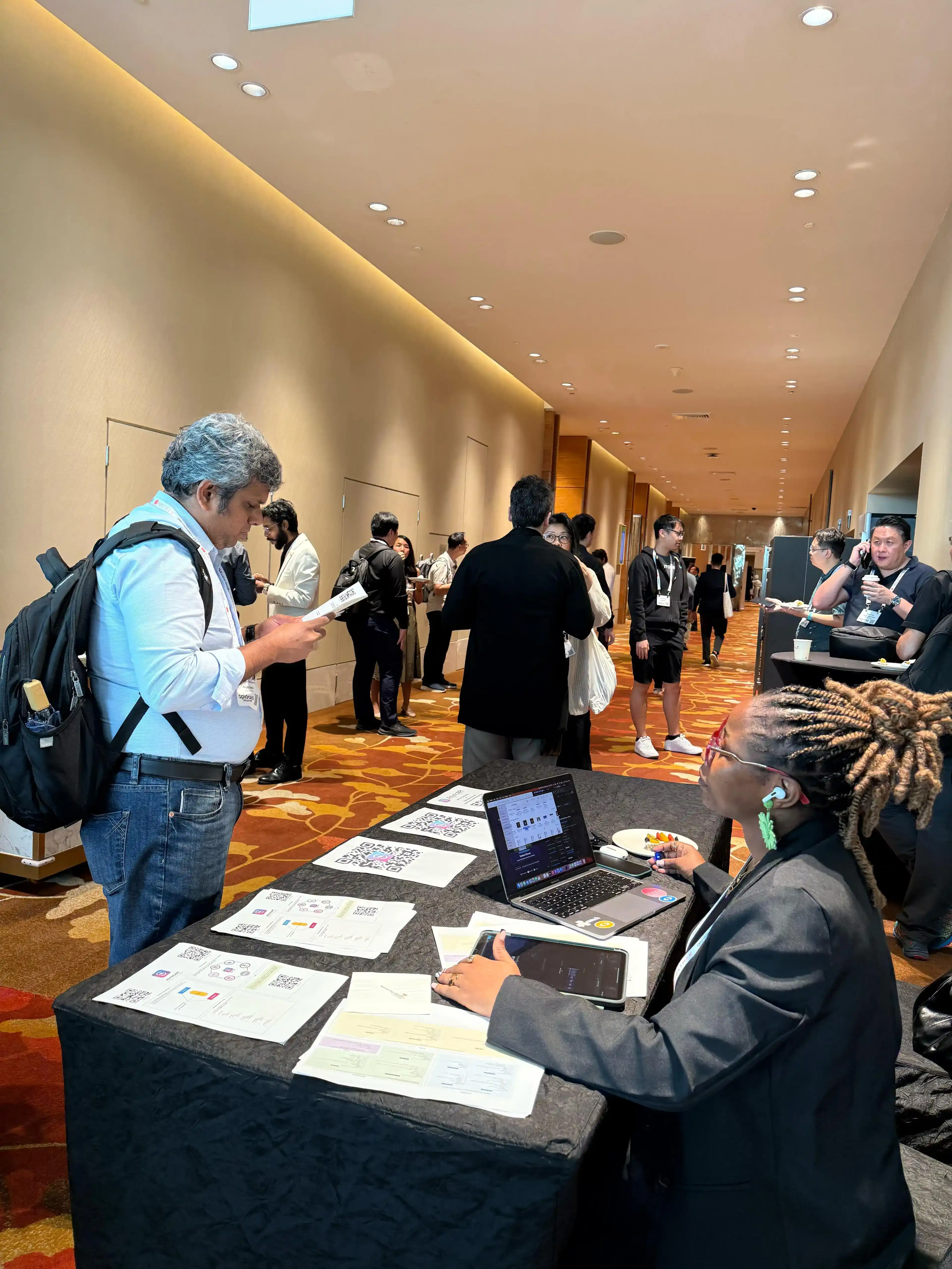 Booth Moment With Our Marketing Specialist.